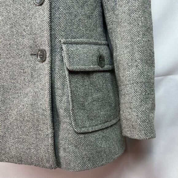 Calvin Klein Gray wool double breasted coat size 2 NWOT - Picture 4 of 13